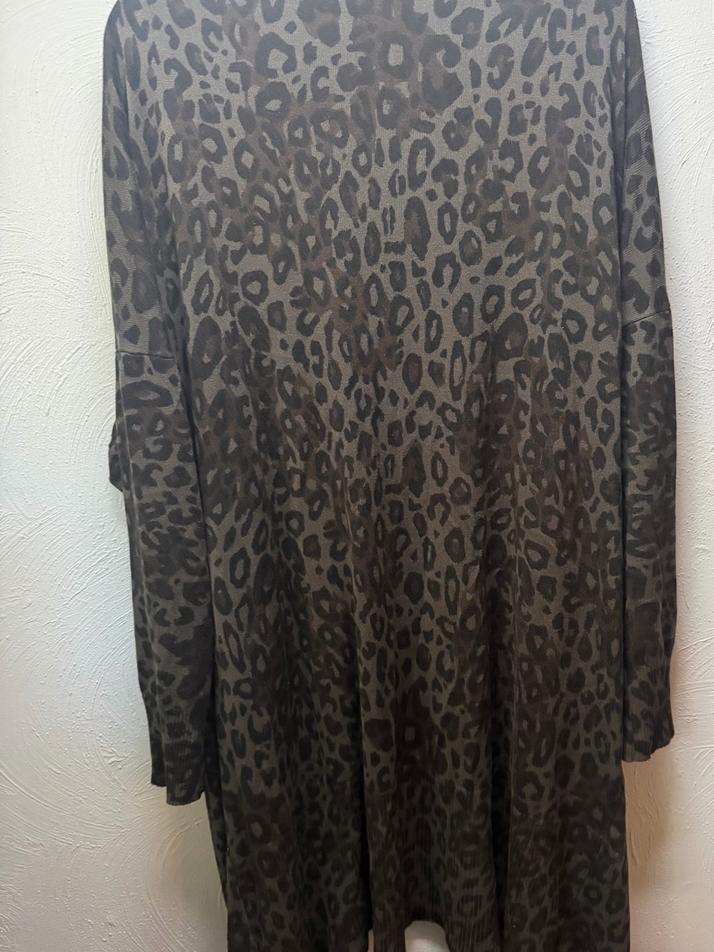 Leopard Print long sweater - Brown/Black